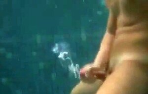 Str8 underwater and cum