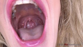 Inside My Mouth - blonde milf Barbie - mouth tour (MOBILE quality)