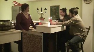 Annadevot - .. Anna serves two young guys inside the