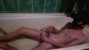 Skinny Twink Washes in the Bathroom and Touches His to Finish, How Handsome He Is
