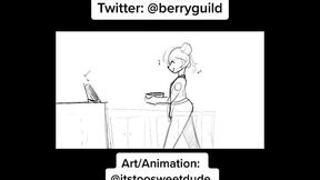 &ldquo_Sweet Treats&rdquo_ Berry Animation Progress (Femboy Furry Hentai)