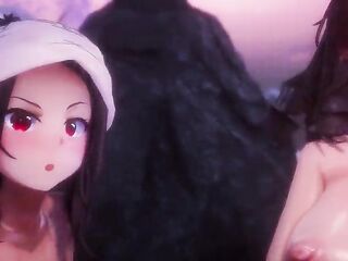 Konosuba - Snow Onsen sex 3D
