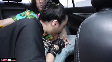 Petite Pigtails Choked Full of Thick Loads in Spinner Role Play