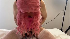 Impotent lingerie wearer must fuck his mistress with a prosthetic cock!