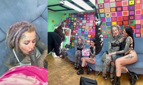 Hardcore BTS with Morea Black and Anuskatzz: Anal, Blowjobs, and Fuck Machine Fun!