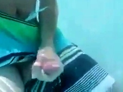 Underwater Jerk-Off Session Outdoors - Amateur Style