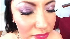 bianca dagger deep throats rick masters big cock for facial