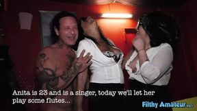 Two Cocks Stroking Anita's Orgasmic G-Spot To Ecstatic Screams
