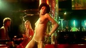 Lewd stripper gets her hairy snatch pounded in a bar