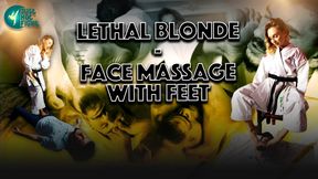 LETHAL BLONDE - FACE MASSAGE WITH FEET