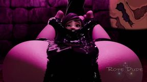 Mei getting penetrated by a black goo - Part 3