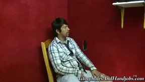 Dirty Gay Brad Slater Sucking Stiff Dong From Wall Hole