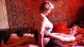 My homemade video with lusty Russian granny working on my pecker