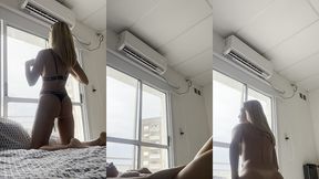 the neighbors see me masturbating