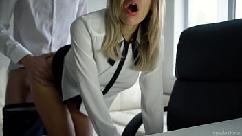 Boss Fuck Secretary Hard At Office And Cum In Her Sweet Mouth