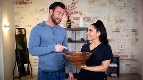 NURU MASSAGE - Horny Businessman Dirty Fucks His Naturally Stacked Masseuse For Work Purposes