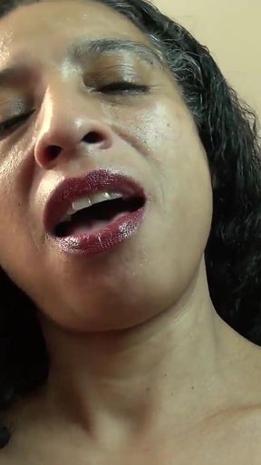 Auntjudys - Hairy Ebony MILF Divine Gives You a Helping Hand (pov)