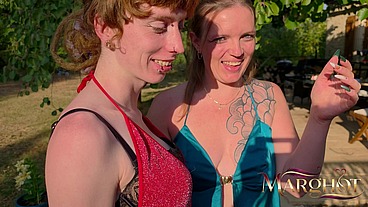 Hard Bareback Threesome with Alternative Trans Girlfriend & Husband – She Fucks Me While He Fucks Us Both