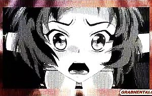 Bondage hentai cutie with clothespins on her tounge