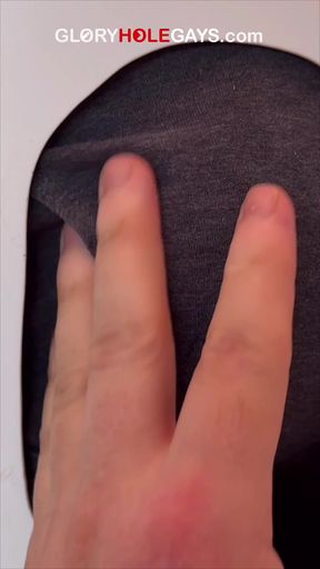 Straight Guy&#039;s First Time at the Gloryhole - Nervous, Hard, and Blows Like Crazy