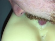UPCLOSE Fucking Kendra Lust Fake Pussy, then covering it with my Hot Cumshot & then licking it up