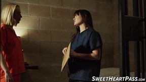 Blonde Carter Cruise licked the smooth ass and wet pussy of horny brunette Alison Rey