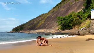 Hung Brazilian twink and Asian boy in bareback love