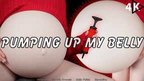 Pumping Up My Belly - 4K - The Goddess Clue, Inflating My Belly For The First Time, Multiple Pumps To Inflate My Bubble Balloon Belly, Playful Tummy Touching, Inflation Fetish, Slow Growth Process, Moaning, Giggling, Panting, Testing Out My New Prop