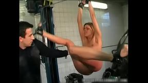 Bondage babe gets punished with a good hard spanking