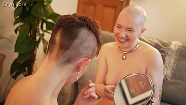 Scarlot Rose Full Head Shave with Eryn Rose