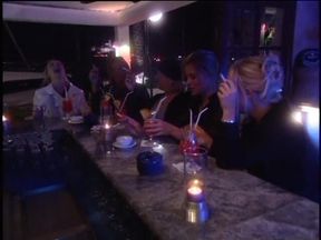 Vintage babes having fun at the bar