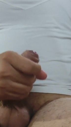 Intense Masturbation, Glue and Pepper on Daddy's Cock
