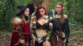 Wild beasties go wild on succulent vixens' bodies in 'Demon Kitty's D&D'