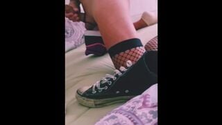 Sneakerjoy's Big-Assed Solo Session in Adidas Sleekies