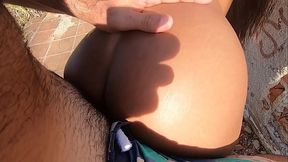 Brasil Latina Skinny ebony teen take cum inside her big labia pussy Candy Debby Part 1