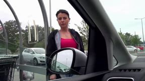 Bonny devil enjoys sucking and fucking huge cock in the car