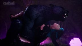 Horny Asian Girl Gets Fucked By A Furry Leopard Big Monster Cock 3d Porn Wild Life