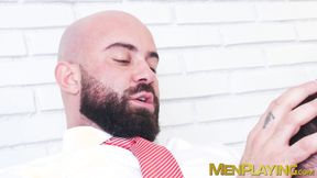 ”Rough face fucking on a valentines day by suited Bruno Max & Manuel Reyes”