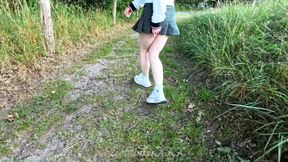 My Thrilling Walk Without Panties Through the Park and Across the Ferry - the Fresh Air on My Naked Skin Was Pure Delight.