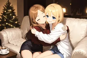Stunning AI anime babe fucked on Christmas Eve