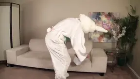 Blonde bombshell gets fucked by the Easter Bunny