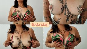Squeezing and bouncing boobs - Boobs Fetish - Boobs Play
