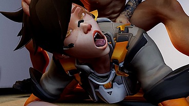 Hanzo Riders Tracer's Ass Hard - Overwatch Parody