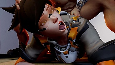 Hanzo Riders Tracer's Ass Hard - Overwatch Parody
