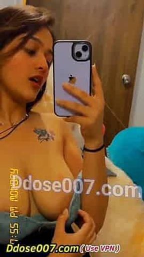Isha modi viral horny cute girl boobs pressing