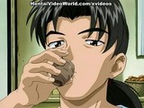 Hentai maid with a nice pair of tits gets slammed hard by the young master of the house