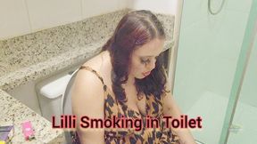 Lilli smoking in toilet - SFL217