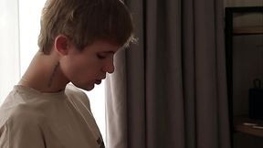 two guys with big dicks fuck tight ass of cute twink part 2