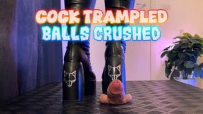 Cock Trampled and Balls Crushed Under My Naked Wolfe Spice Boots (Slave Version) - TamyStarly - Cock Balls Crush Trample, Shoejob, Bootjob, CBT, Ballbusting, Trampling, Stomping