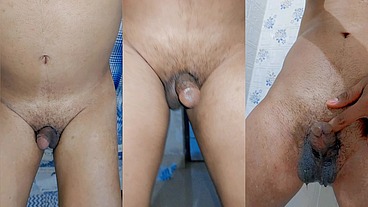 Sexy fit body ladyboy rub her tiny clitty finger dark chocolate asshole and multiple pissing in bottle and toilet